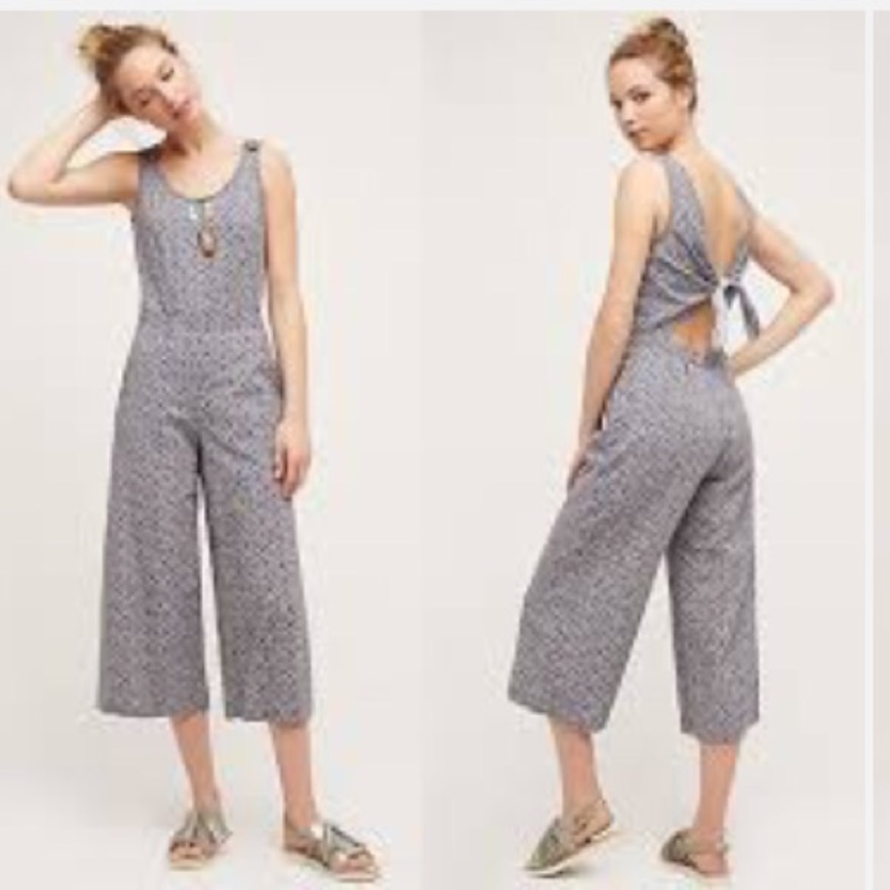 ANTHROPOLOGIE Romper with tie back - Picture 6 of 6